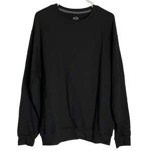 FRUIT of the LOOM Crew Neck Sweatshirt, Men’s Size L, Black